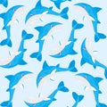 Fish Pattern shark Royalty Free Stock Photo