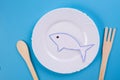 fish in the plate Royalty Free Stock Photo