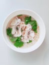 Fish porridge teochew style recipe with pepper topping.