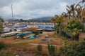 Fish port Giardini Naxos, Sicily Island in Italy Royalty Free Stock Photo