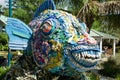 Fish of recycled plastic from the ocean