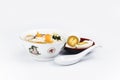 Fish rice porridge with Salted egg