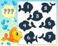 Fish riddle theme image 6 Royalty Free Stock Photo