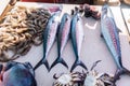 Fish on roadside stall