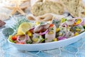 Fish salad Royalty Free Stock Photo