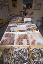 Fish for sale in Santa Margarita, the Italian Riviera, on the Mediterranean Sea, Italy, Europe