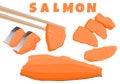 Fish salmon vector illustration