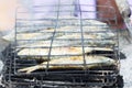 Fish & sardines grilled on charcoal, capital of Morocco