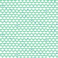 Fish scale green vector seamless pattern.