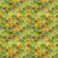 Fish scale wave japanese seamless pattern