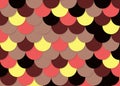 Fish scale pattern, abstract stock vector, color texture, bright colour,