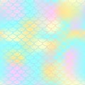 Fish scale texture pattern. Magic mermaid tail background.