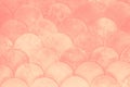 Fish scales japanese pattern. Abstract pink coral color background Royalty Free Stock Photo