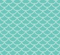 Fish scales seamless pattern. Fish skin endless background, mermaid tail repeating texture. Vector illustration. Royalty Free Stock Photo