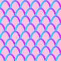 Fish scales seamless pattern. Mermaid tail background Royalty Free Stock Photo