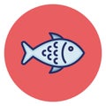 Fish, sea animal Vector Icon which can easily edit