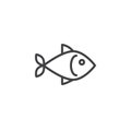 Fish Seafood outline icon