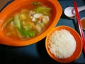 Fish and seafood soup, Asian night market