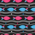 Fish seamless pattern