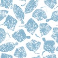 Fish seamless pattern. Vector color image background.