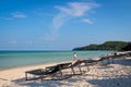 A fish shaped cloud over Sao Beach, Phu Quoc, Vietnam Royalty Free Stock Photo