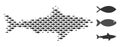 Fish Halftone Shark Collage