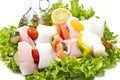 Fish skewers Royalty Free Stock Photo