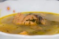 Fish soup with salmon