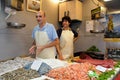 Fish stall, Malaga, Spain.