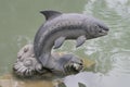 a Fish Statue Water Fountain at sha tin