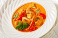 Fish Stew cooked with coconut milk and veggies Royalty Free Stock Photo