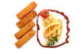 Fish stick Royalty Free Stock Photo