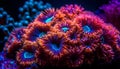 fish swim in vibrant coral reef generated by AI