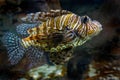 Aquarium Lionfish in tank