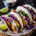 Fish Tacos: Baja-Style with Crispy Battered Fish and Cabbage Slaw