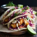 Fish Tacos: Baja-Style with Crispy Battered Fish and Cabbage Slaw