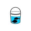 Fish tank icon isolated on white background Royalty Free Stock Photo