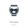 Fish tank icon vector. Trendy flat fish tank icon from free time collection isolated on white background. Vector illustration can Royalty Free Stock Photo