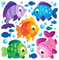 Fish theme collection 2 Royalty Free Stock Photo