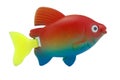 Fish toy plastic colorful on isolated Royalty Free Stock Photo