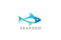 Fish Tuna Seafood Logo abstract design vector template