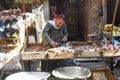 Fish vender in souk