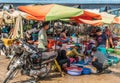 Fish vendors at Phsar Leu Market, Sihanoukville Cambodia
