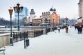 Fish village historical-ethnographic and trade-craft complex in Kaliningrad, tourist area of the city