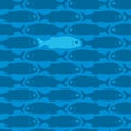 Fish wallpaper with an opposite clear fish.