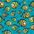 Fish wallpaper - seamless pattern