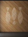 Fish wood wall decor background