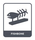 fishbone icon in trendy design style. fishbone icon isolated on white background. fishbone vector icon simple and modern flat