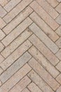 Fishbone Paving Pattern Royalty Free Stock Photo