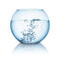 Fishbowl with hot water Royalty Free Stock Photo